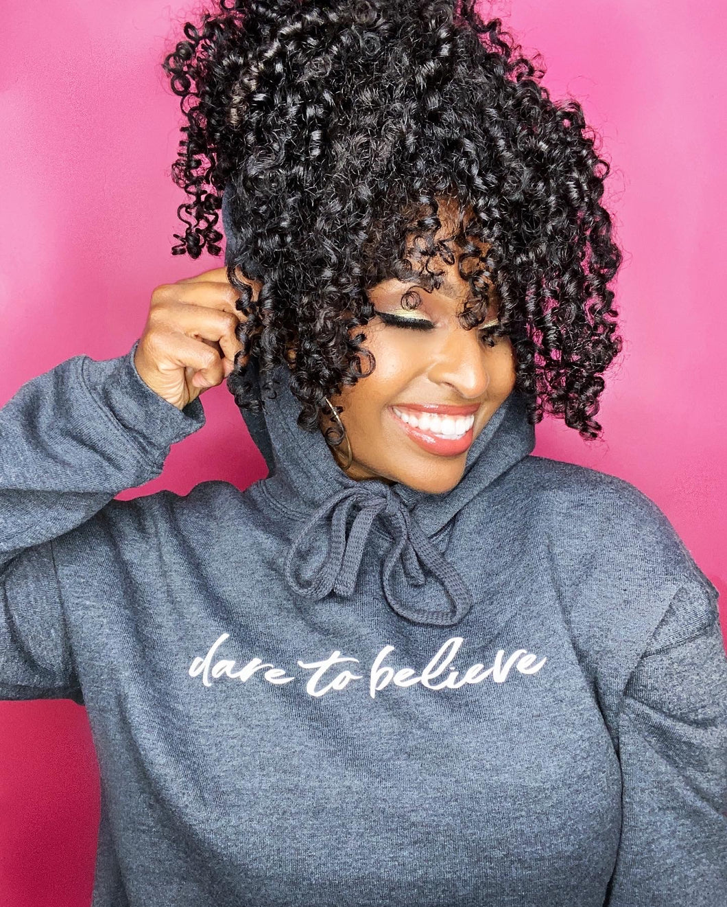 Dare to Believe Cropped Hoodie