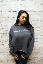 Load image into Gallery viewer, Dare to Believe Cropped Hoodie
